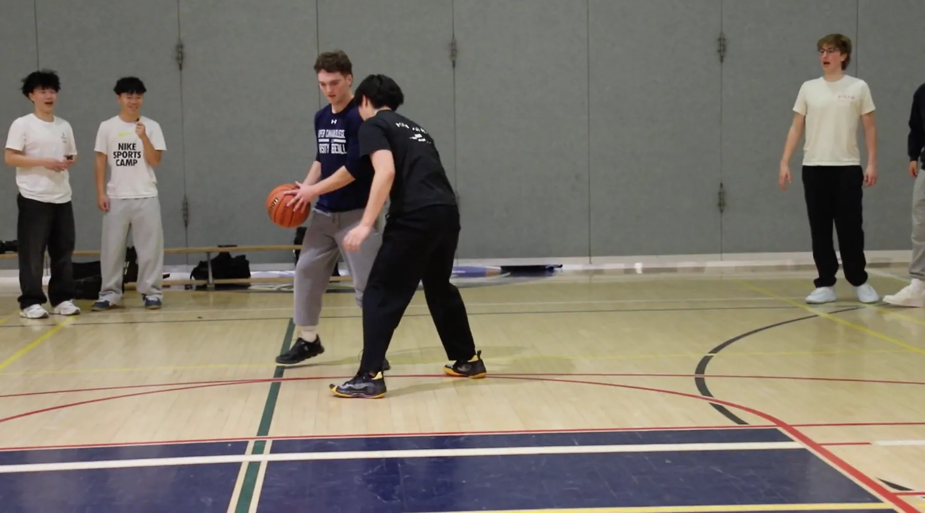 PassNPlay volunteers working on a community sports project