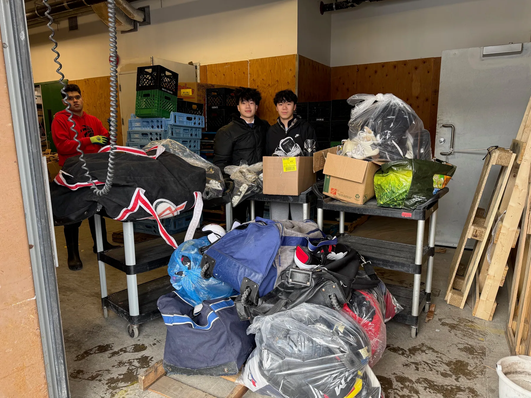 Equipment prepared for delivery to The Neighbourhood Organization